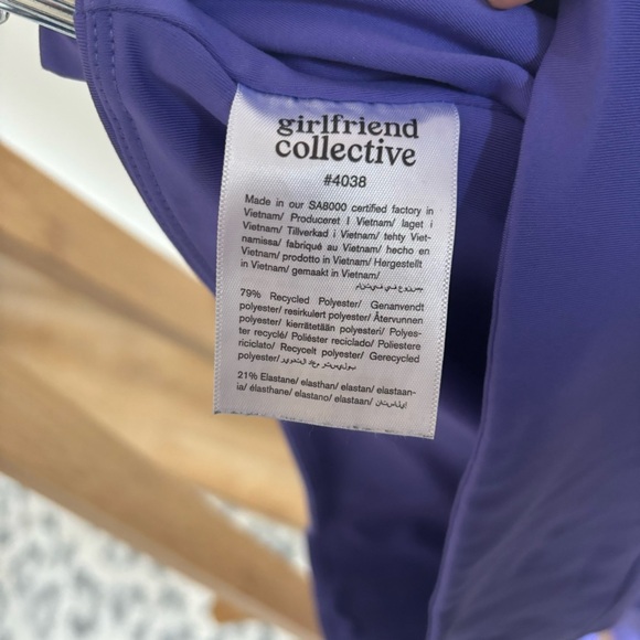 GIRLFRIEND COLLECTIVE Purple Flare Leggings - Picture 5 of 7